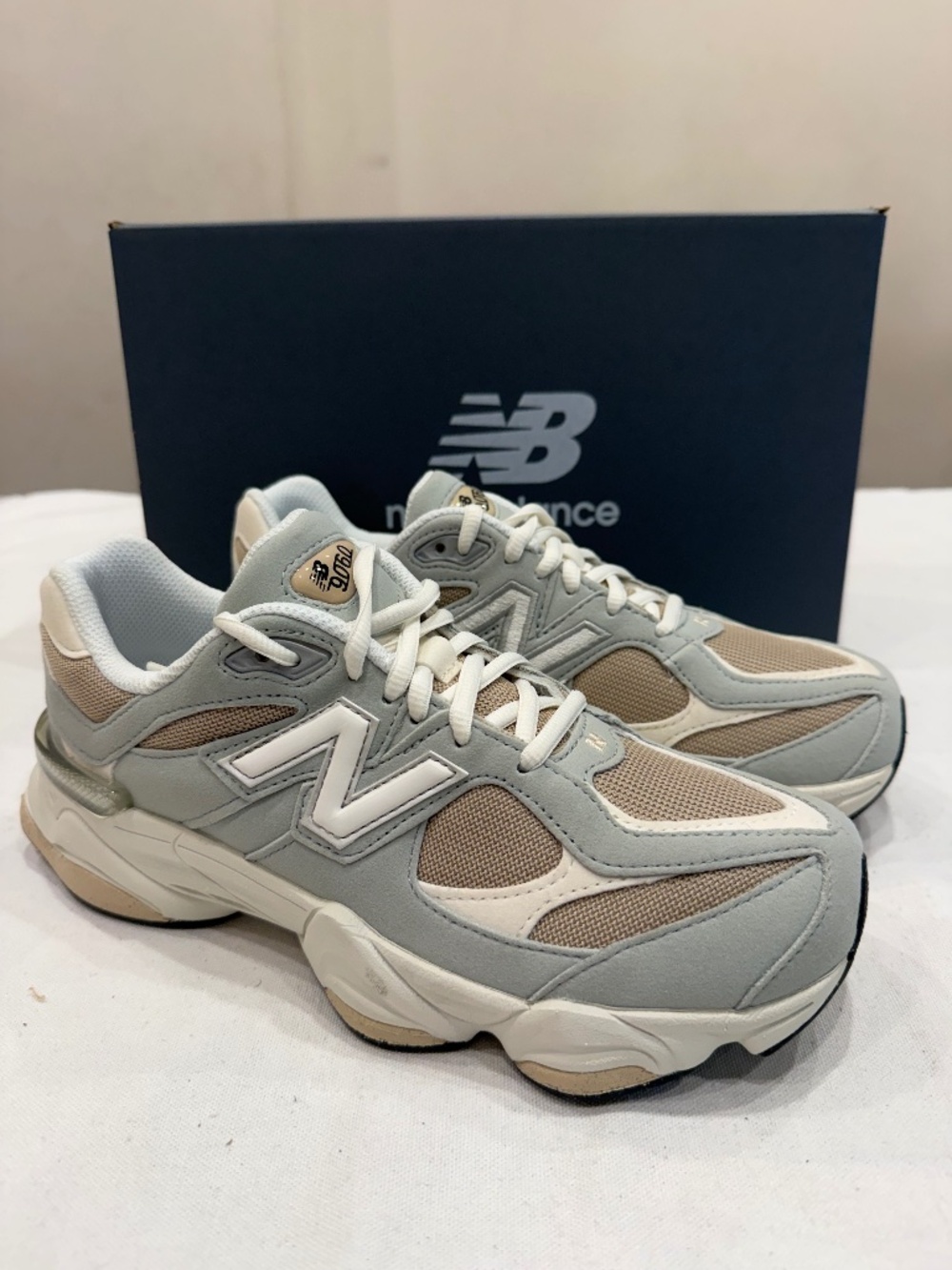 New Balance, G90604BR, Color Grey/Brown, Size Men's7/ Women's 8.5